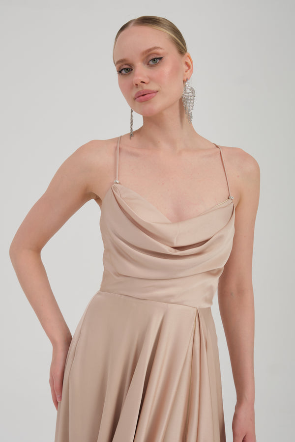 TİMİ Gold Abiye Elbise