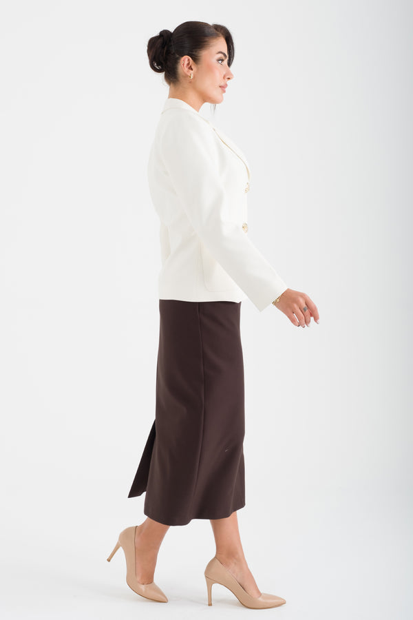 EVOKE Ekru-Kahve Ofis Takımı