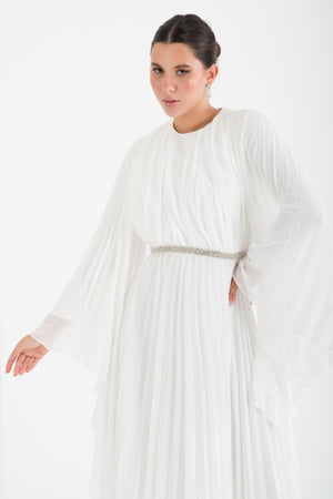 Kotor Ekru Abiye Elbise