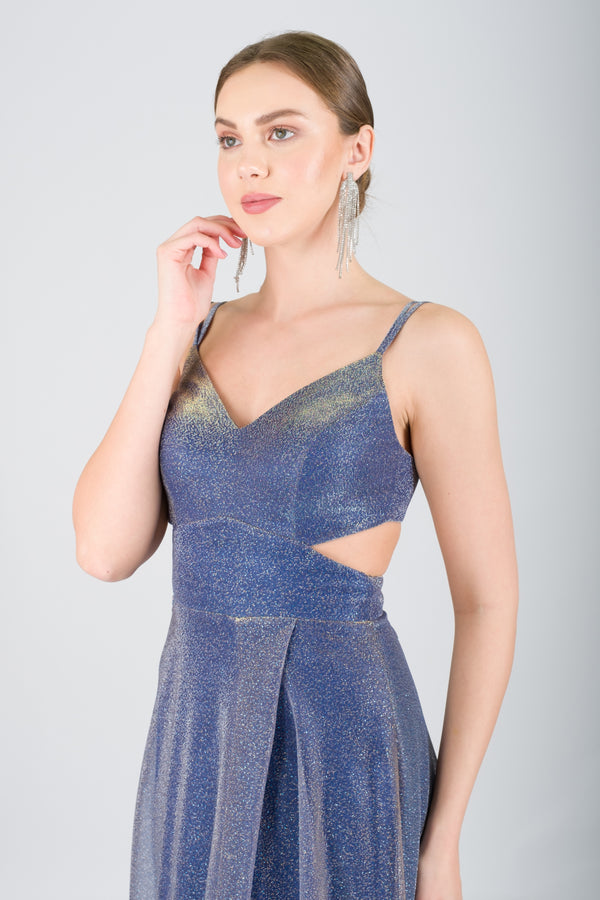 TABERTA Lacivert Abiye Elbise