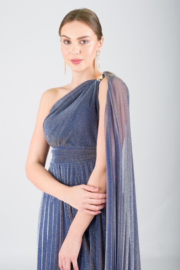 BABS Lacivert Abiye Elbise