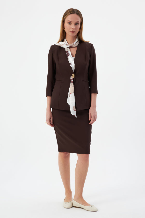 DIJON Kahverengi Ofis Takımı