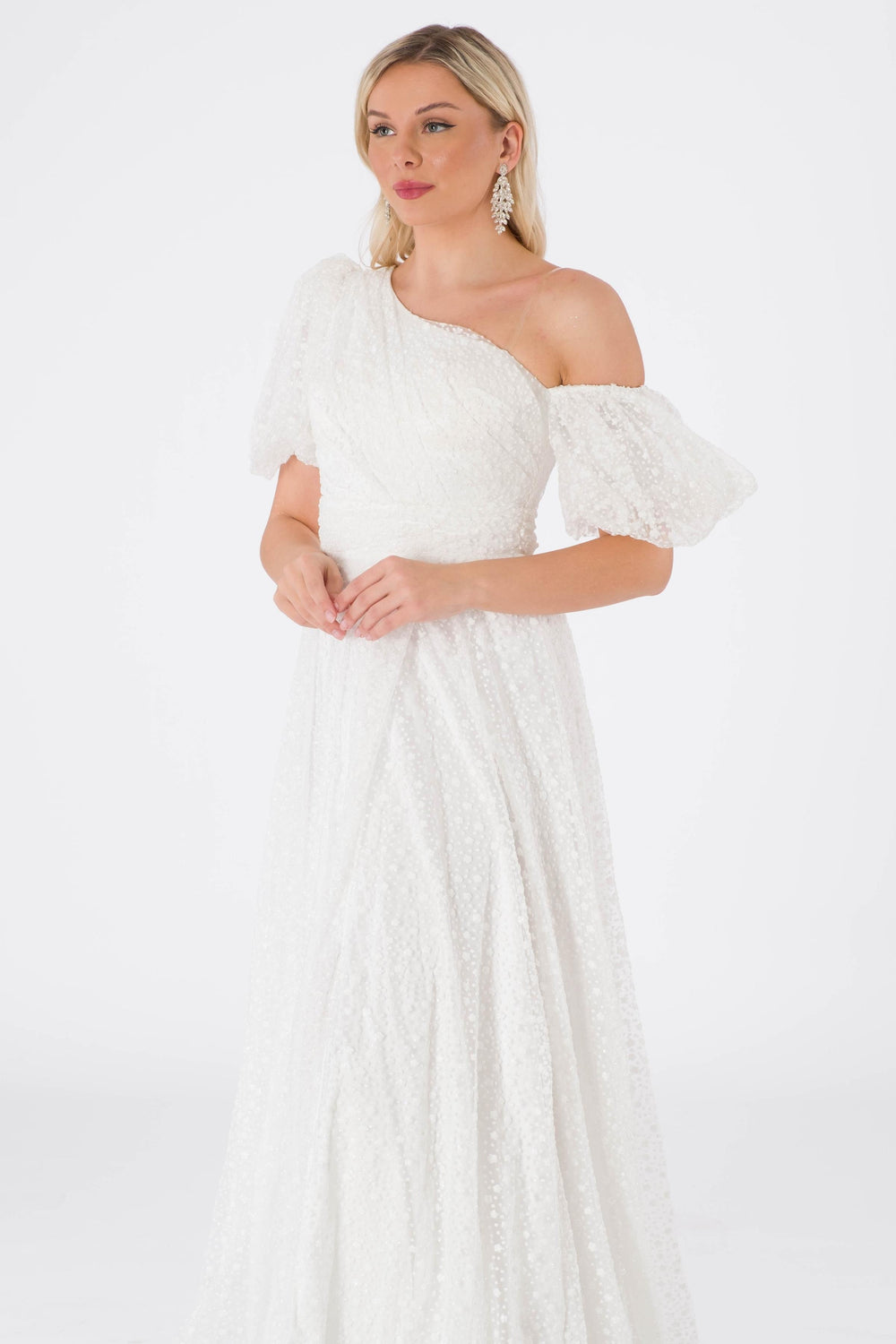 Alina Ekru Evening Dress