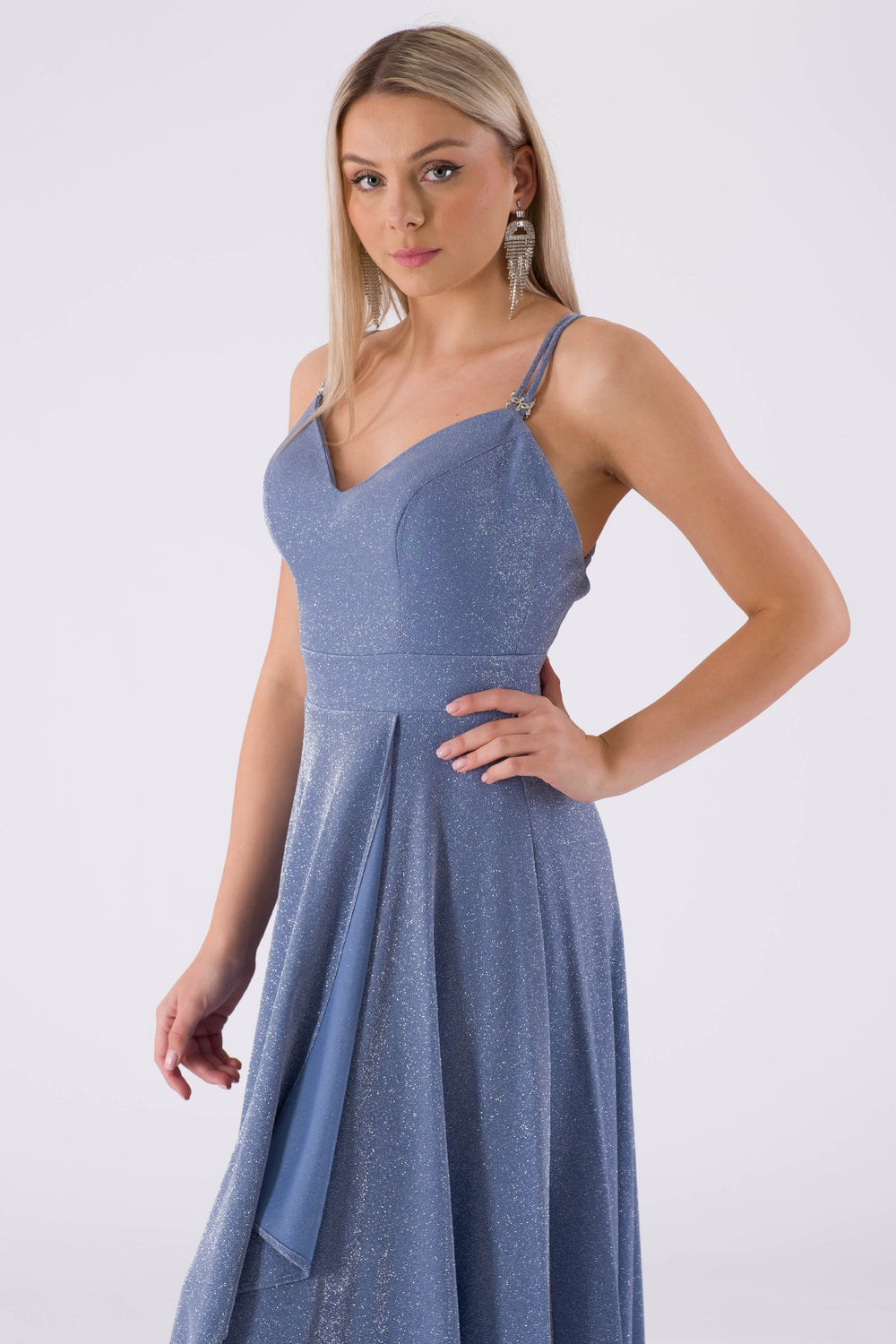 Gamoo Bebe Blue Evening Dress