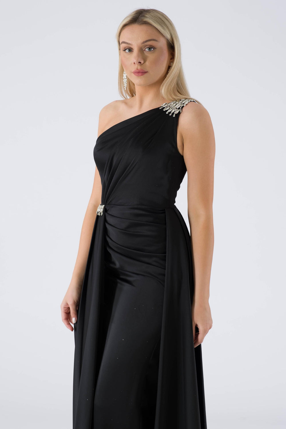 Huge black evening dress dress