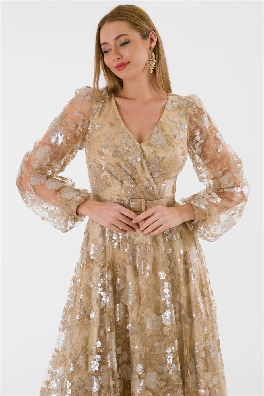 Ilu Beige Dress Dress
