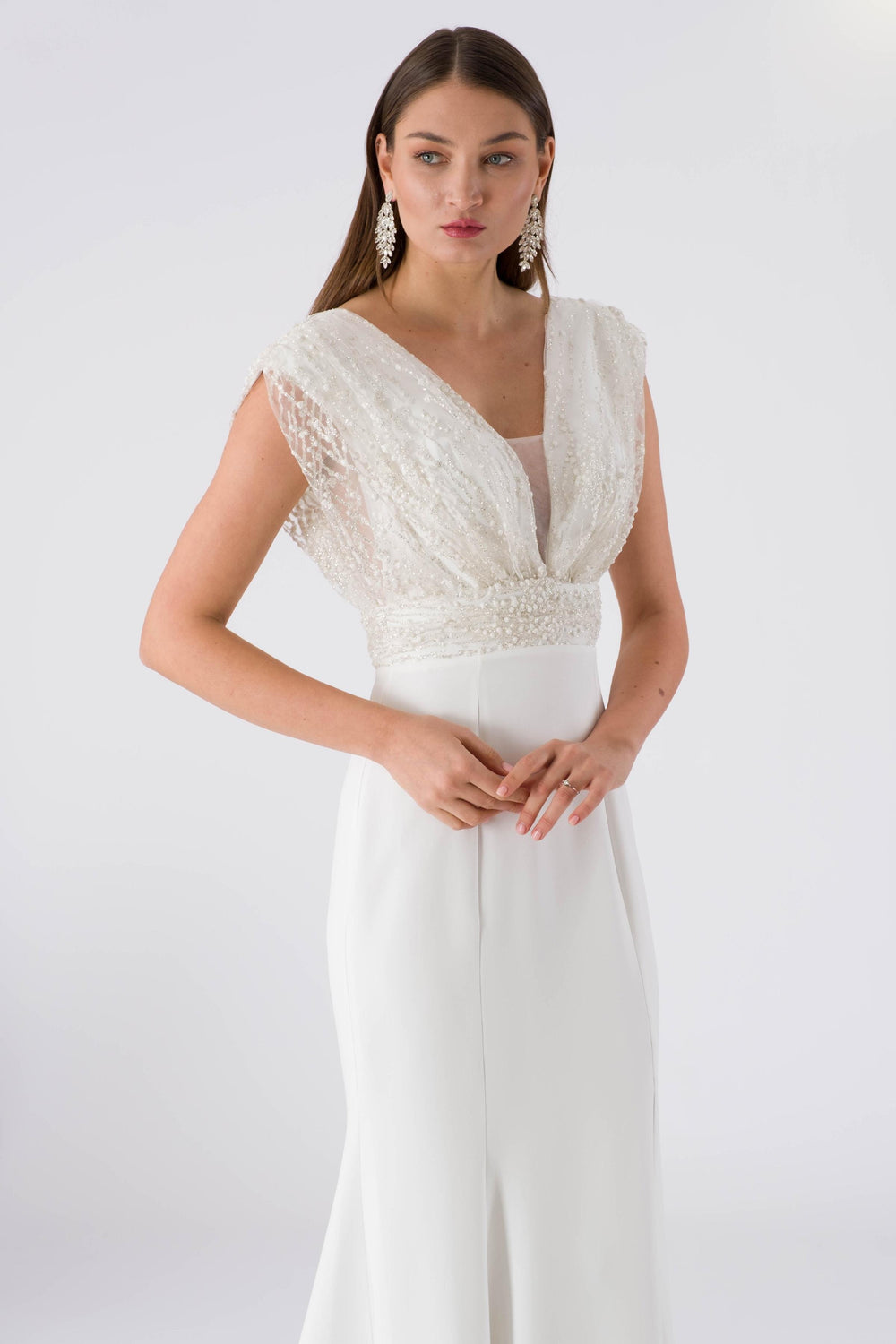 Inch Ecru Evening Dress Dress