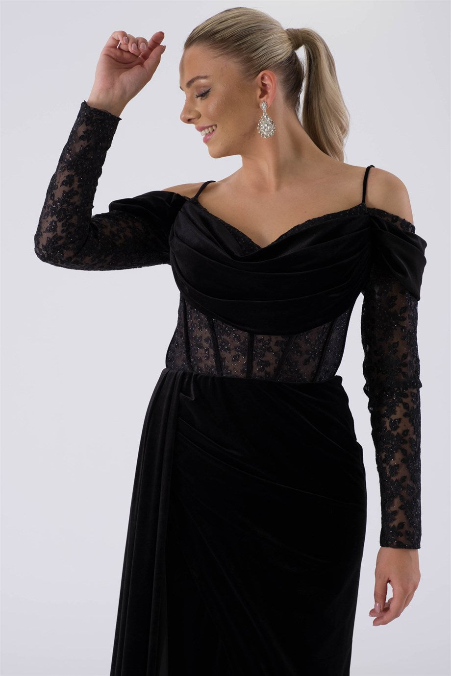 Jupra black evening dress dress