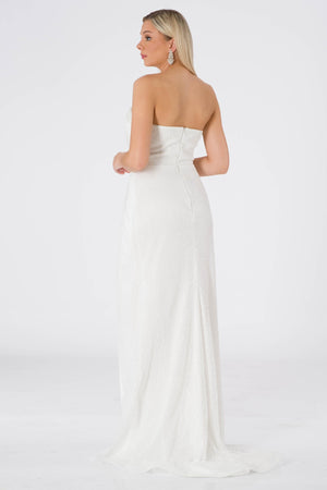 Katanya Ecru evening dress dress