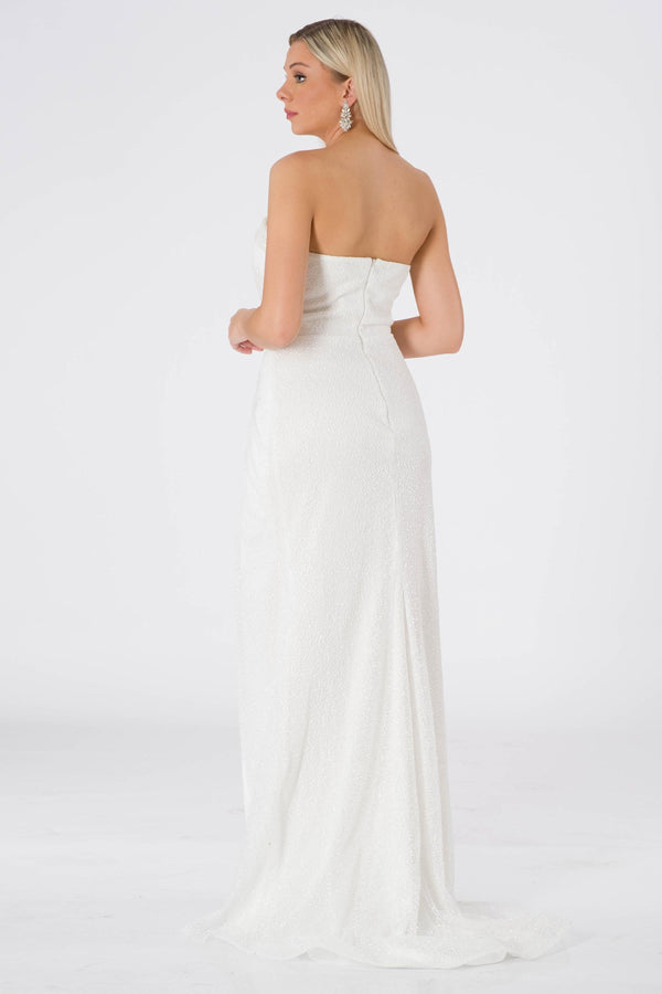 Katanya Ecru evening dress dress