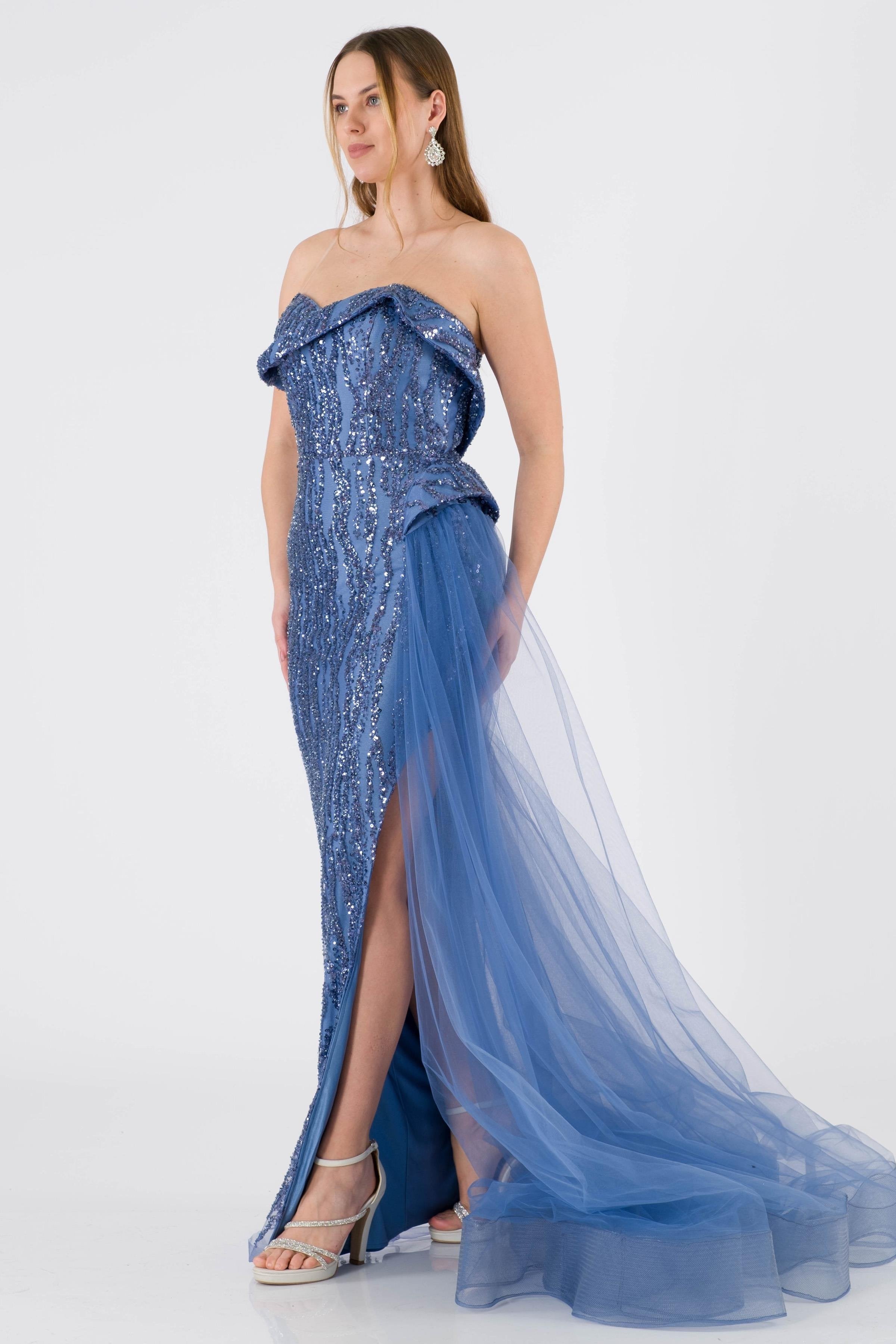 Layla indigo evening dress dress Layla indigo evening dress dress