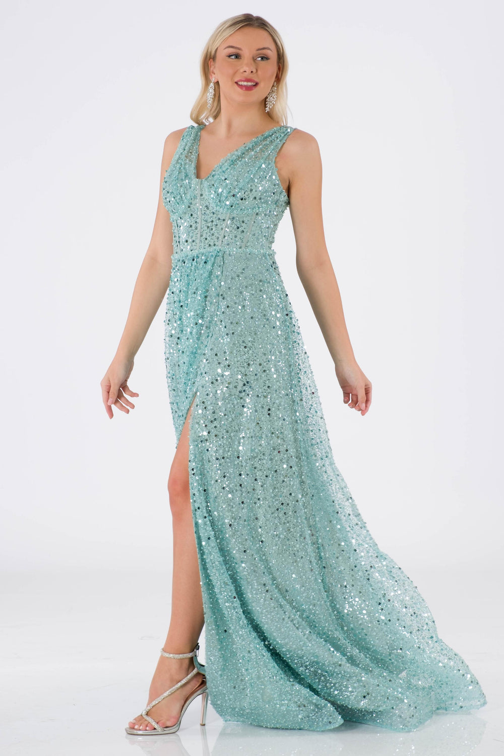 Livorno Mint Evening Dress