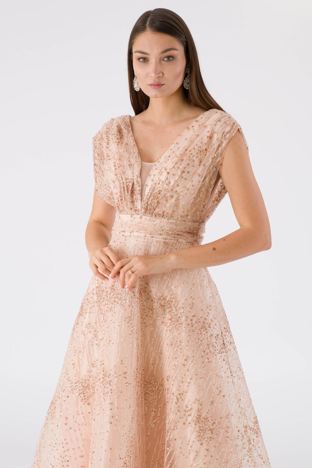 Lomus powder evening dress dress