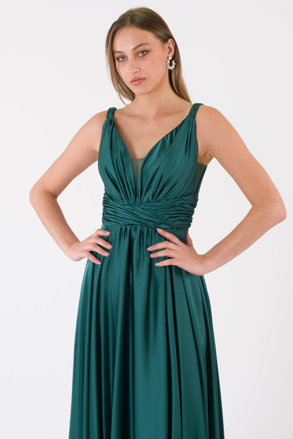 LORRAINE Zümrüt Abiye Elbise