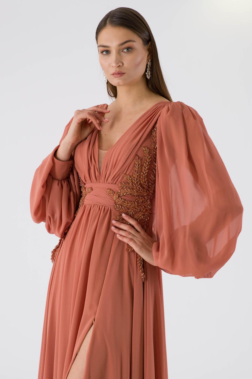 LUSH Tarçın Abiye Elbise