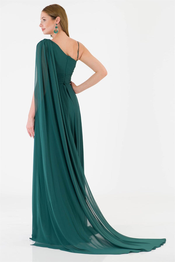 Fairy tale emerald evening dress dress