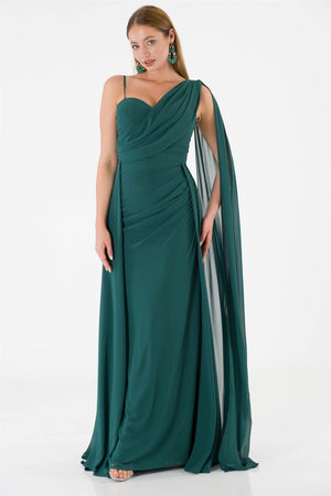 Fairy tale emerald evening dress dress