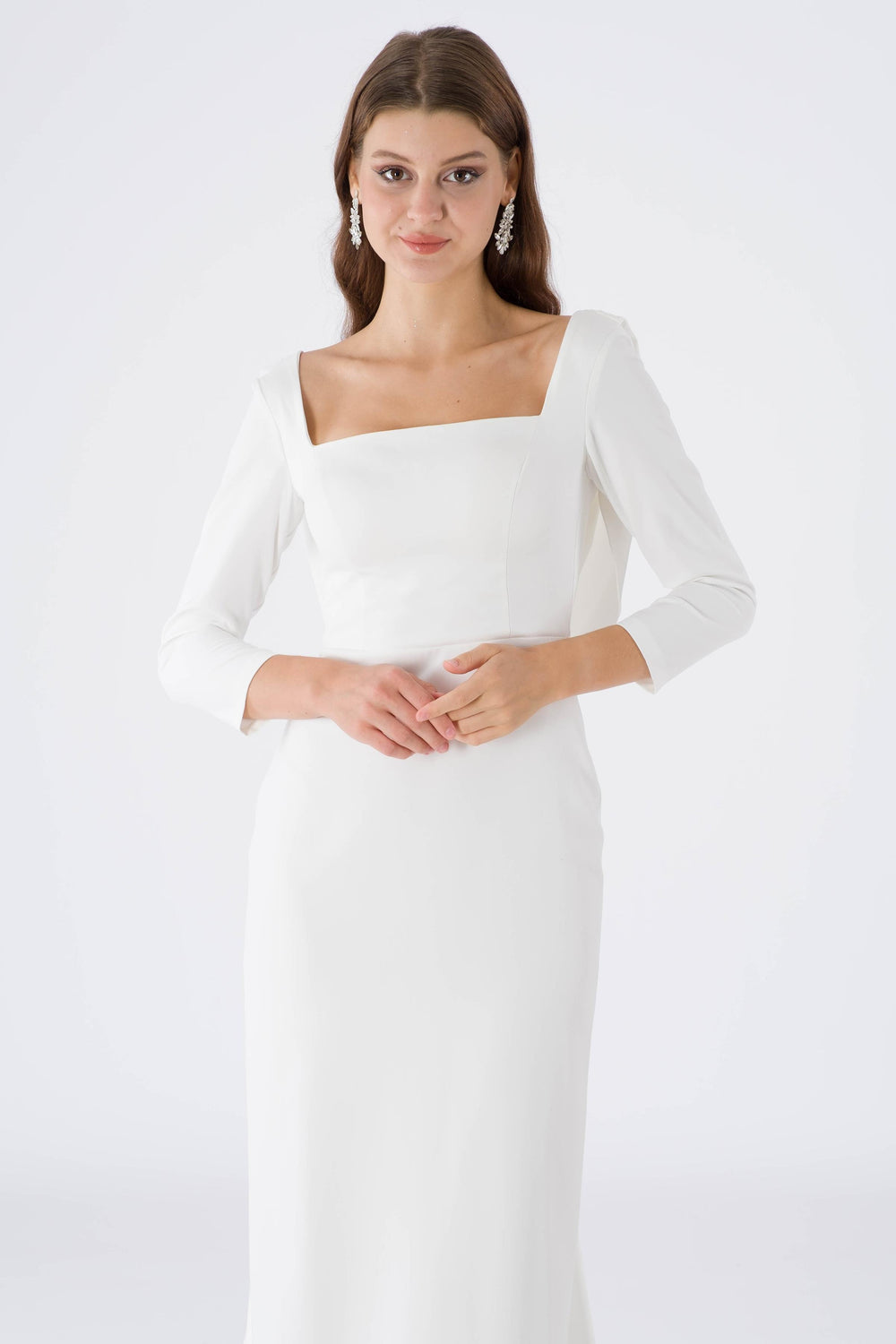 Padova Ecru Evening Dress