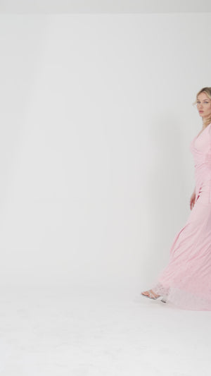 ZORYNTA Pudra Abiye Elbise