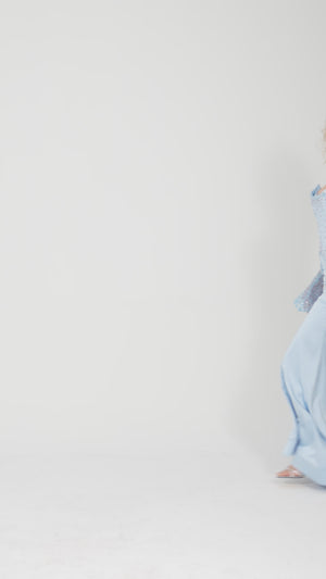 AURELİTH Bebe Mavisi Abiye Elbise