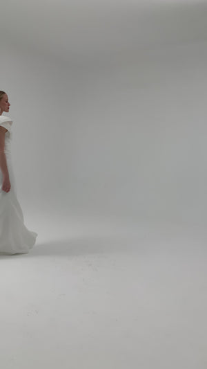 ORALYA Beyaz Abiye Elbise