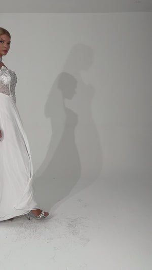 SUSİN Ekru Abiye Elbise