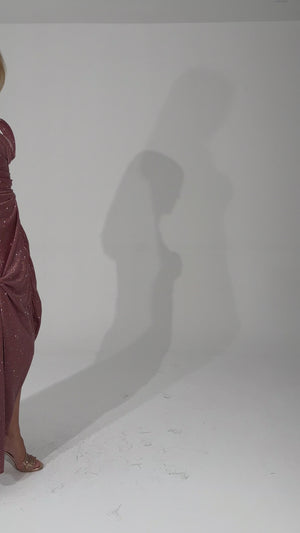 LULUH Kiremit Abiye Elbise