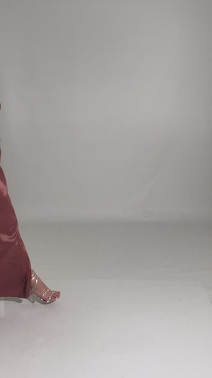 MRTC Kahve Abiye Elbise