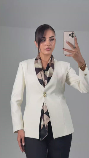 SCULPT Ekru-Siyah Ofis Takımı