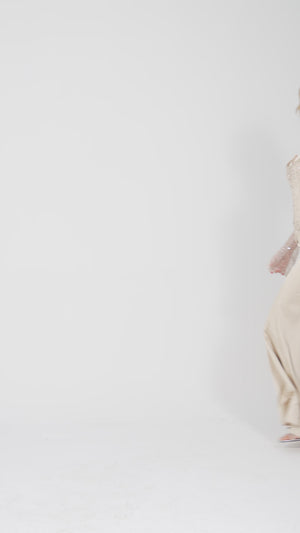 AURELİTH Bej Abiye Elbise