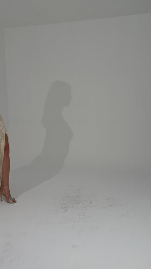 SİBİU Bej Abiye Elbise