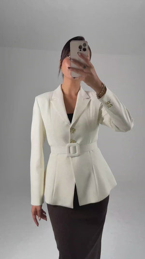 VERVE Ekru-Kahve Ofis Takımı