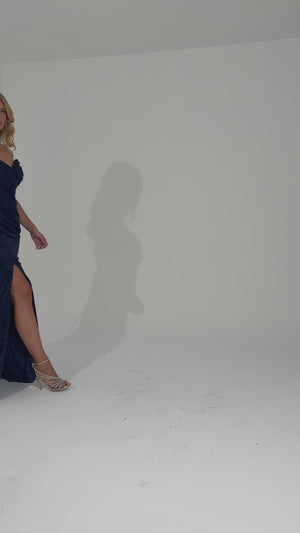 LEHLA Lacivert Abiye Elbise