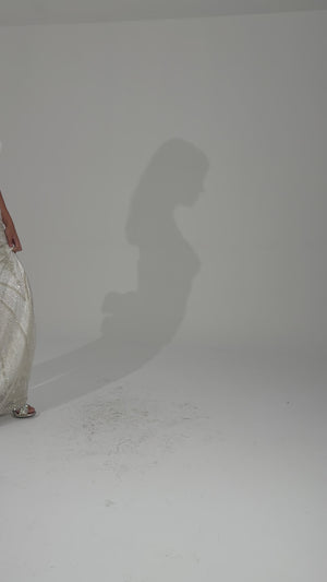 NAFPLİO Ekru Abiye Elbise