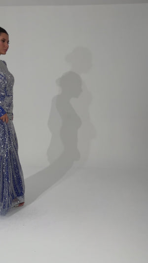 KOTORİBA Saks Abiye Elbise