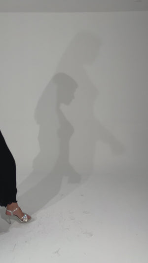 JOHRU Siyah Abiye Elbise