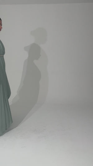 Kotor Mint Abiye Elbise