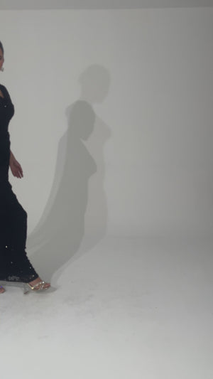 TARVINA Siyah Abiye Elbise