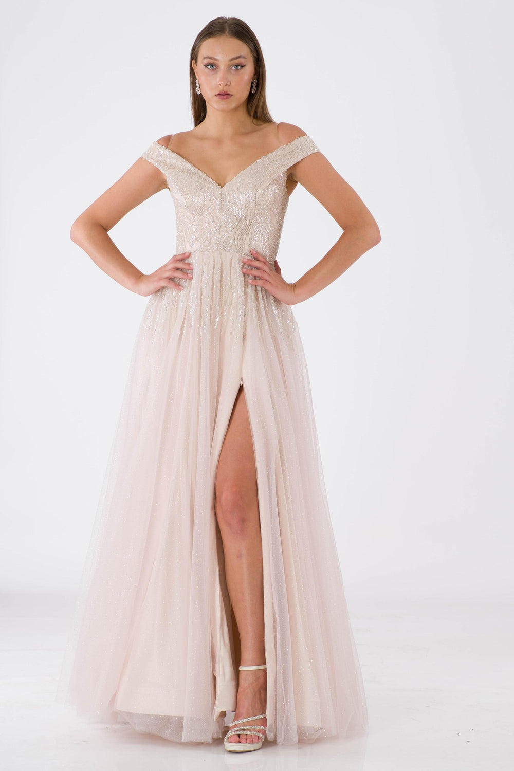 ZOLA Pudra Abiye Elbise